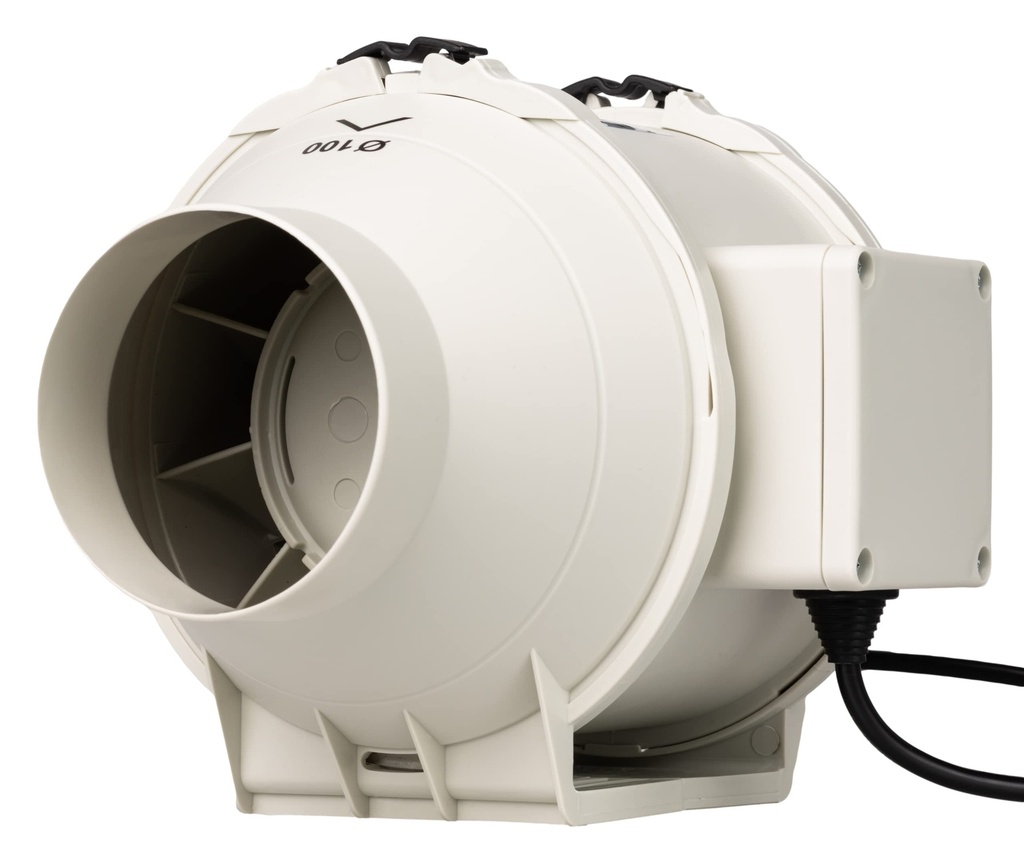 STERR Inline Extractor Fan DFA100 Duct Fan 100 mm / 4'' - Industrial Fan Low Energy Consump