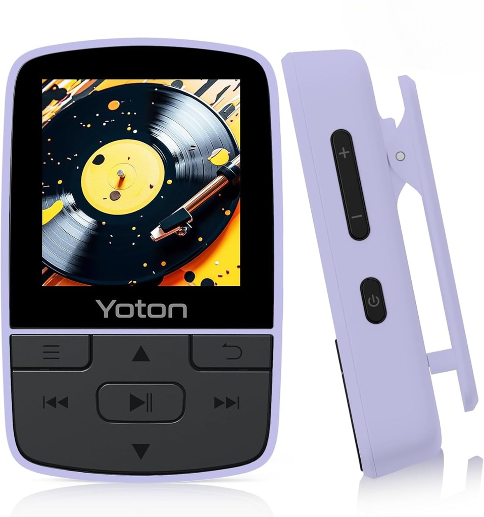 Yoton MP3 Player with Bluetooth 5.2, Mini Size, HiFi Music, with Sports Clip, Independent 