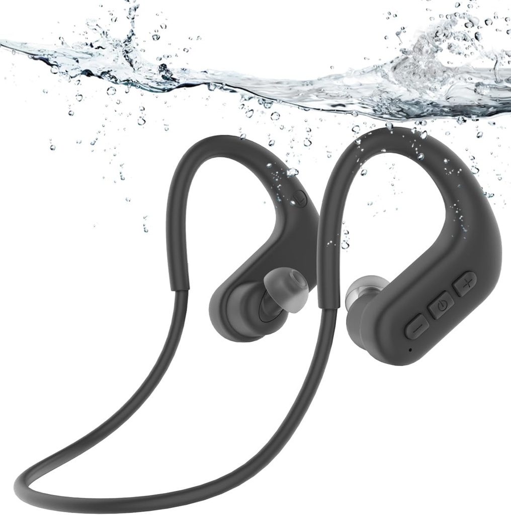 SANOTO Swimming Headphones, waterproof headphones swimming Bluetooth 5.4, IPX8 Underwater