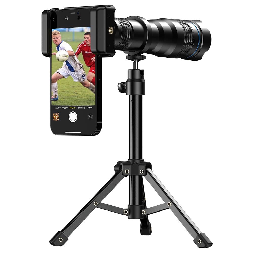 Apexel HD 36X Telephoto Lens for Smartphone, Mobile Phone Lens with Tripod