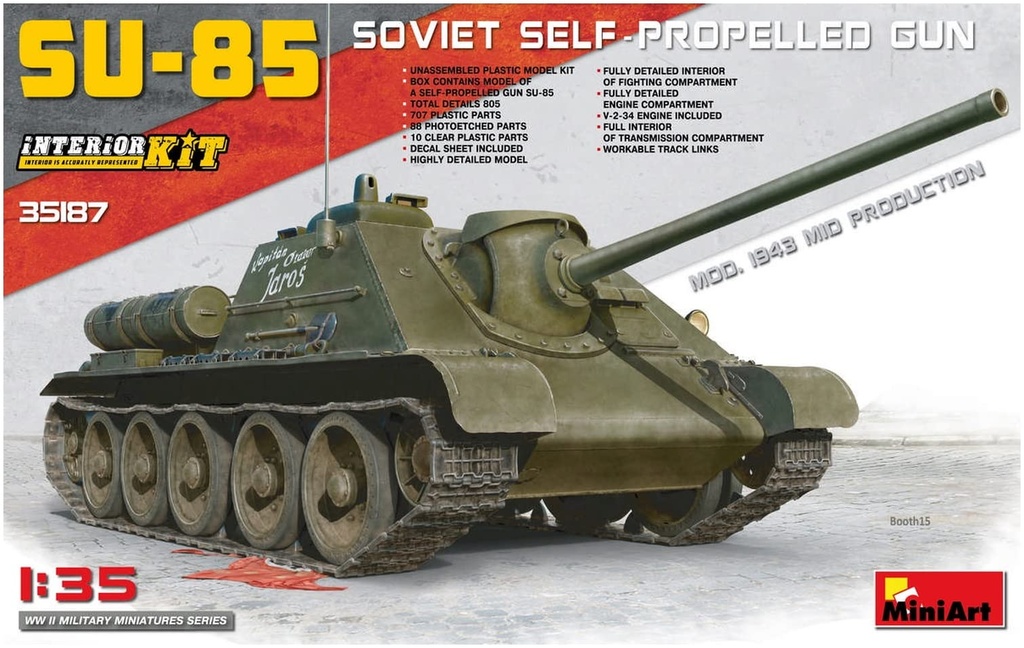 Miniart 1:35 - SU-85 Mod.1943 (Mid Prod) With Full Interior