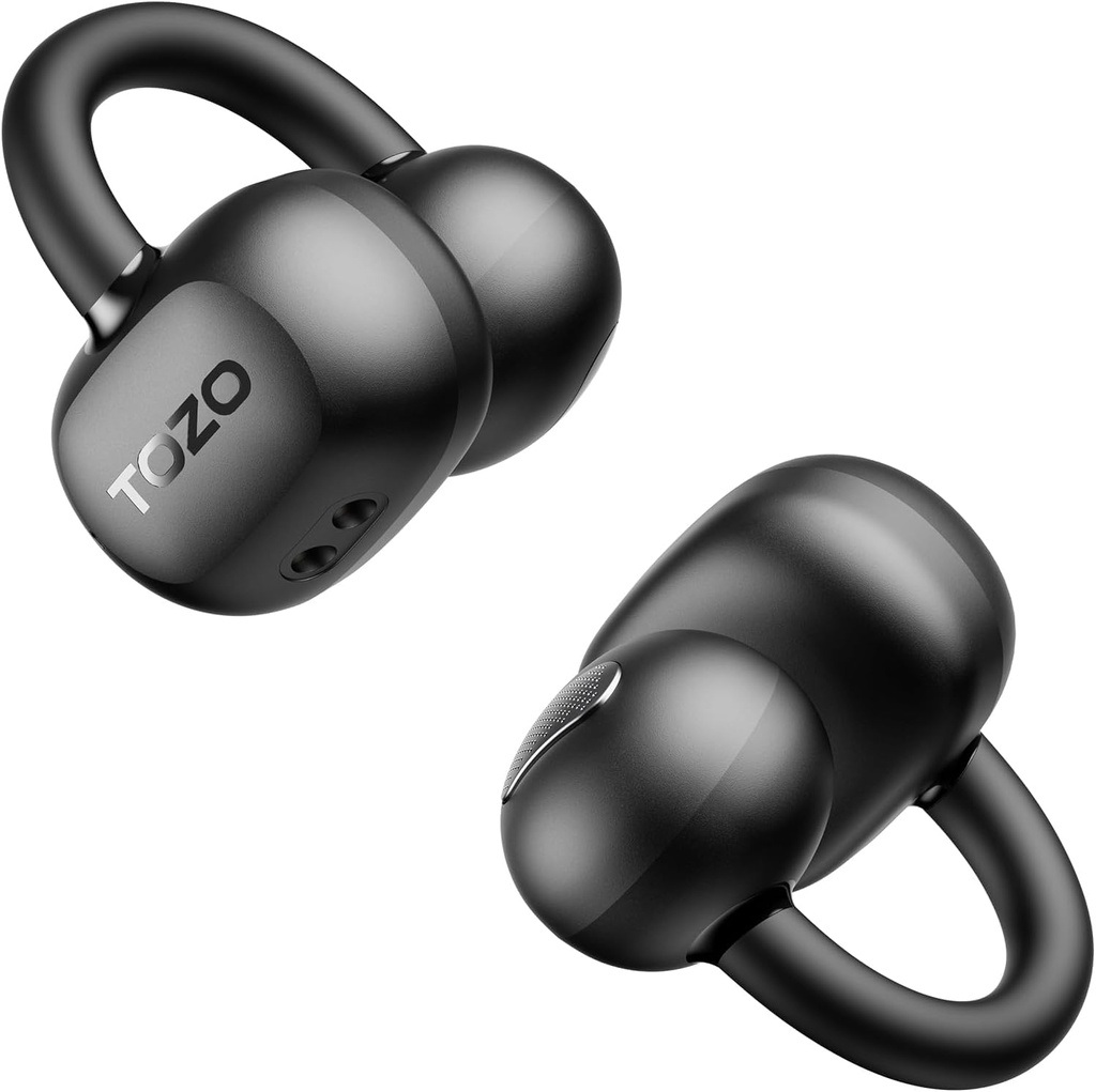 TOZO OpenEarRing Open Ear Headphones, Clip On Earphones, Lightweight Comfort Wireless