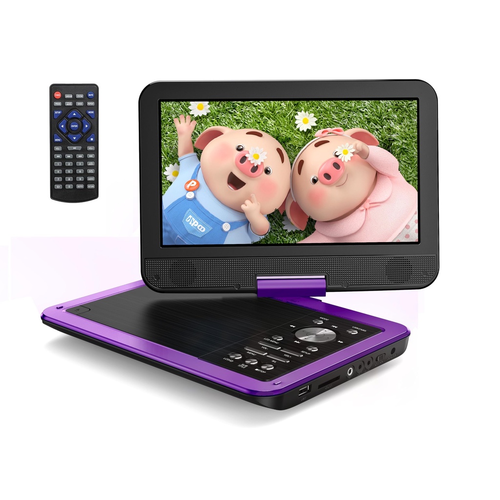Yoton 12.5" Portable DVD Player with 10.5" HD Swivel Screen, Easy Setup for Kids & Elderly,