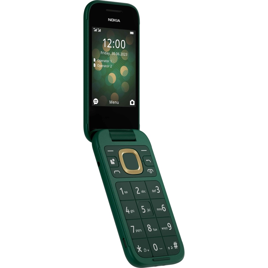 Nokia 2660 Flip Feature Phone with 2.8" display, 4G Connectivity, built-in camera, MP3 play