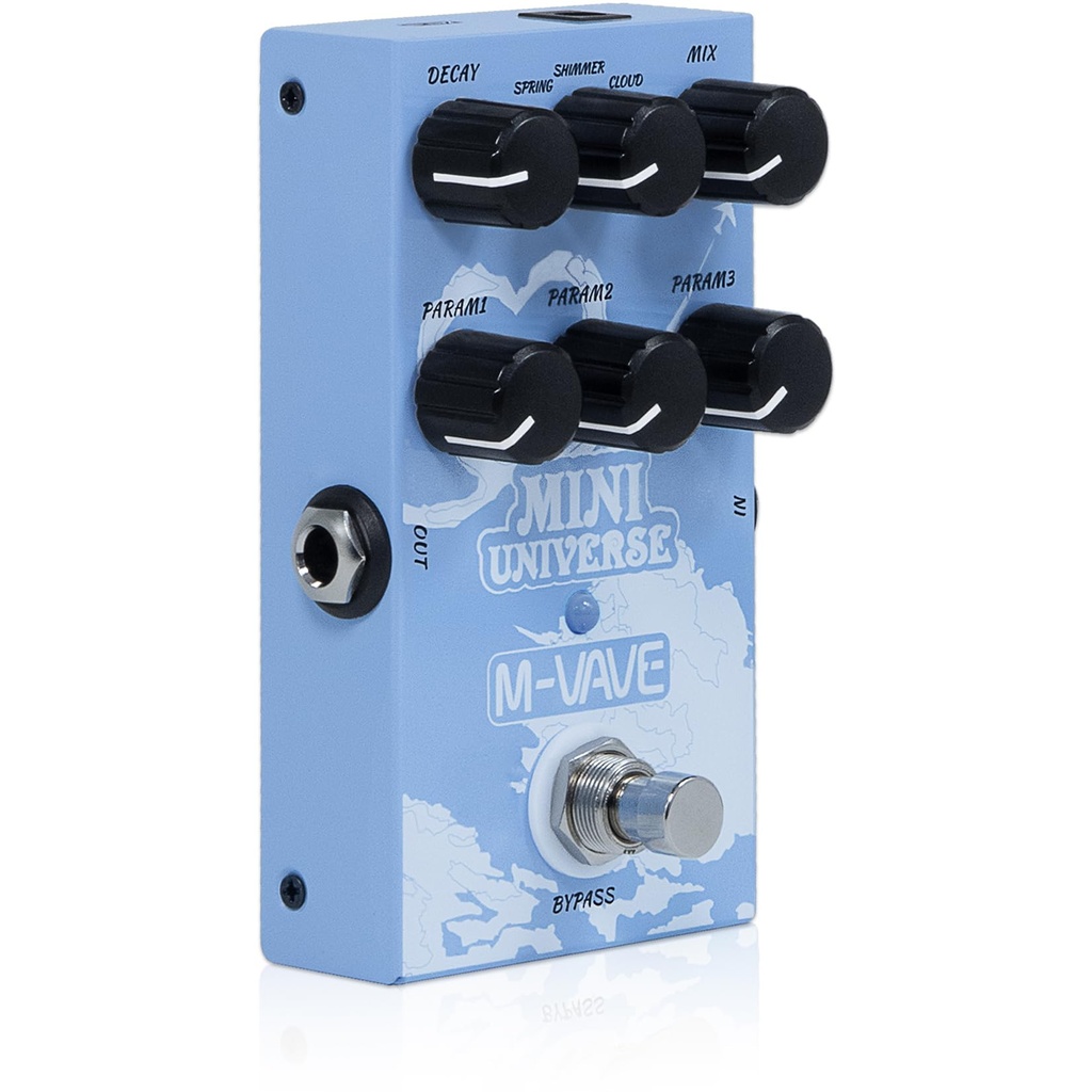 M-VAVE Guitar Pedal Reverb Innovation Unique Sound 9 Reverb Effects Universe Pedals Pure Di