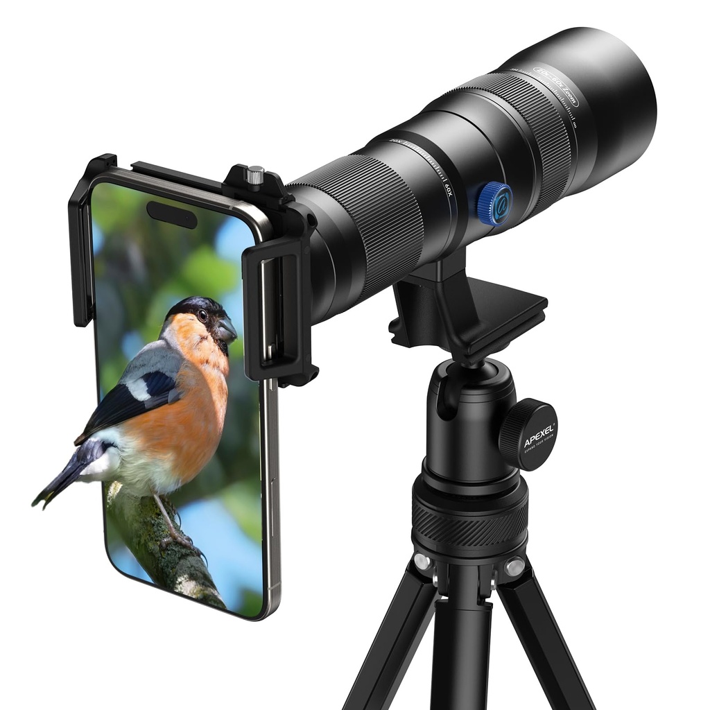 Evil Eye 20-60X Zoom Telephoto Lens for Smartphones, HD Telephoto Phone Lens with Tripod Mo