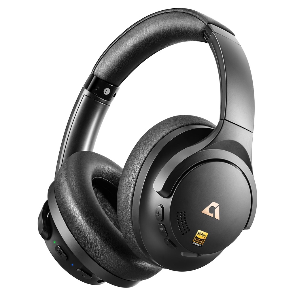 1Mii Y8+ Hybrid Active Noise Cancelling Headphones, 100H Ultra Playtime, Bluetooth 6.0 Over
