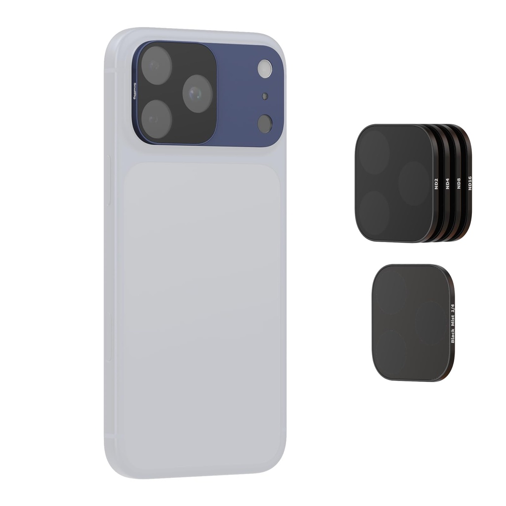 SmallRig Square ND & Black Mist Filter Kit for iPhone 17 Pro Max, Magnetic Lens Filters wit