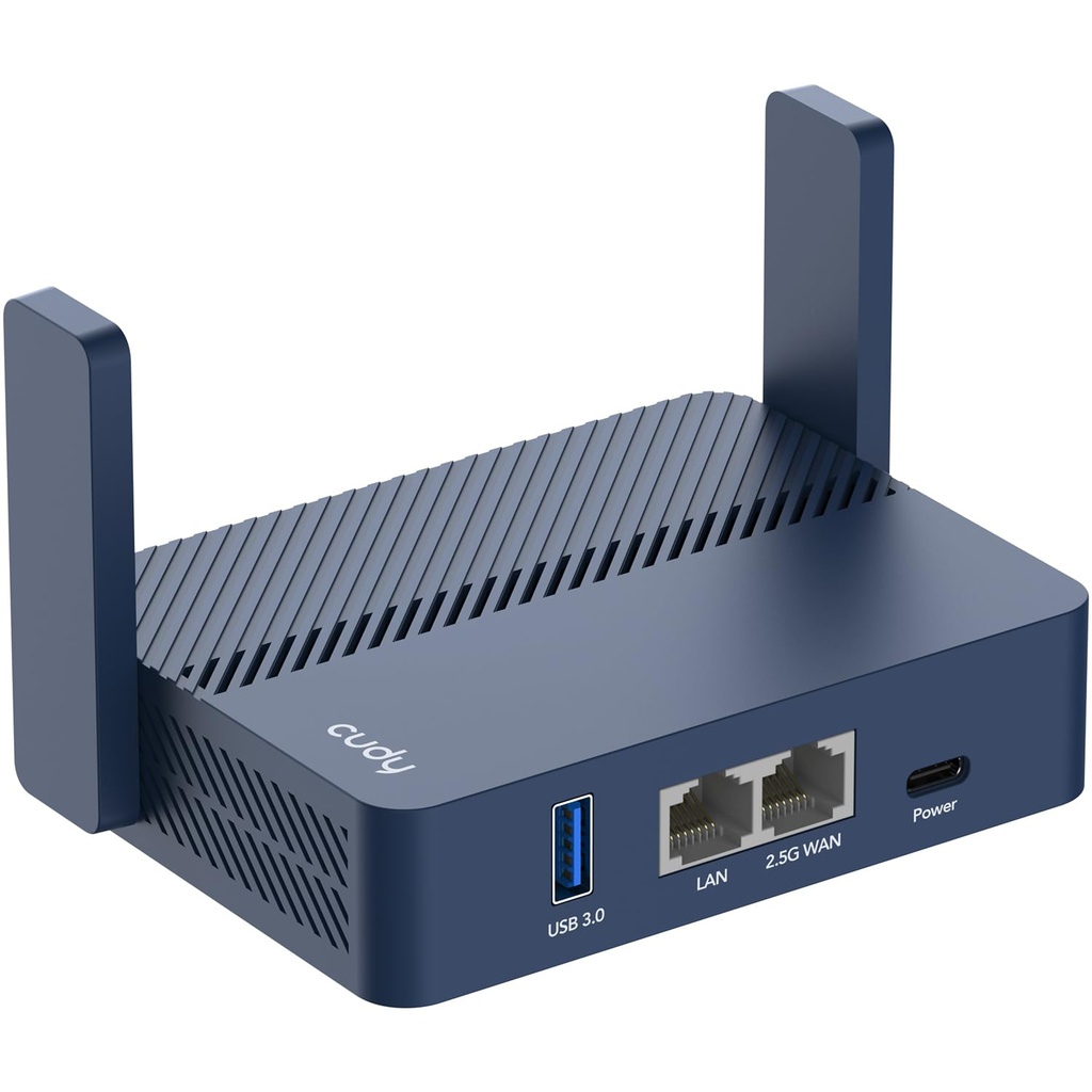 Cudy TR3000 Small Portable WiFi 6 Router, Dual Band Gigabit Wireless Router for Home & Travel