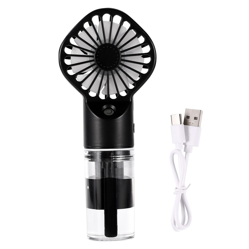 BTFO Portable Handheld Misting Fan, ABS 4 Adjustable Wind Speeds Rechargeable Fan with Wate