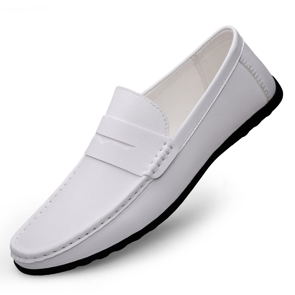 Men's Loafers Flat Breathable Casual Leather Moccasins Handmade Slip On Driving Business Sh