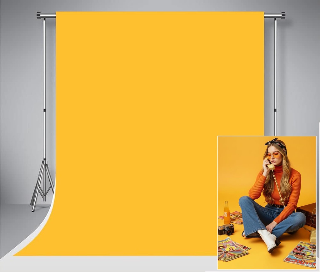 Kate 2x3m Abstract Photo Background Solid Yellow Color Photography Backdrops for Newborn 