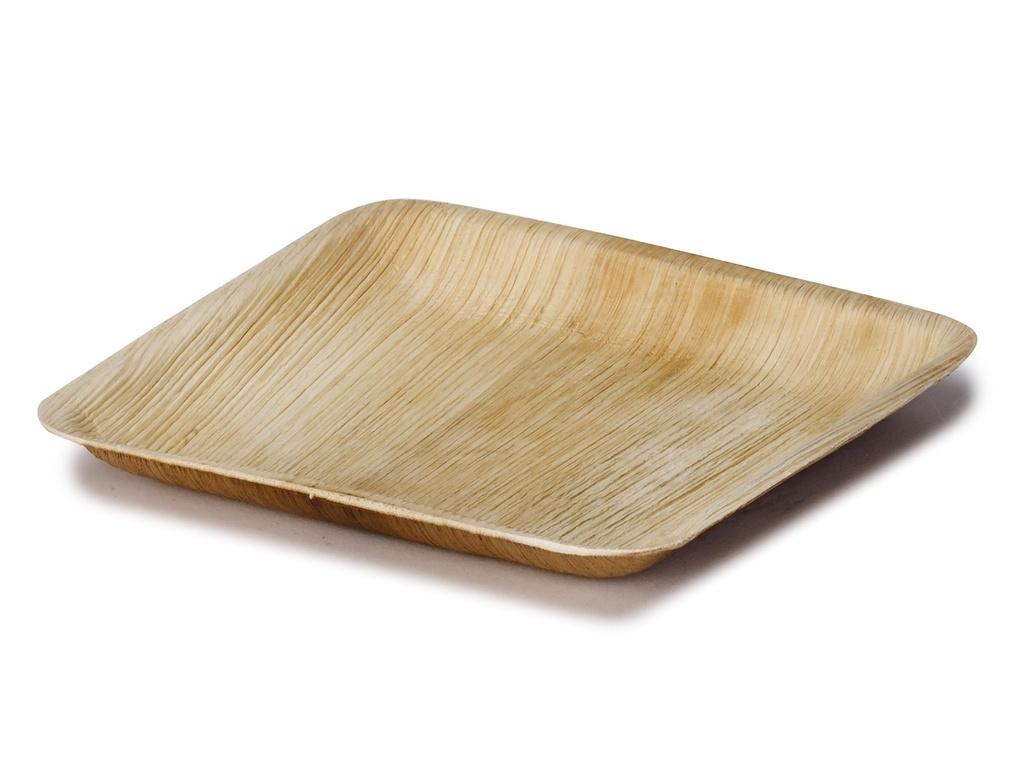 Signature Packaging Disposable Palm Leaf Plates, Sturdy Eco-Friendly Biodegradable Composta