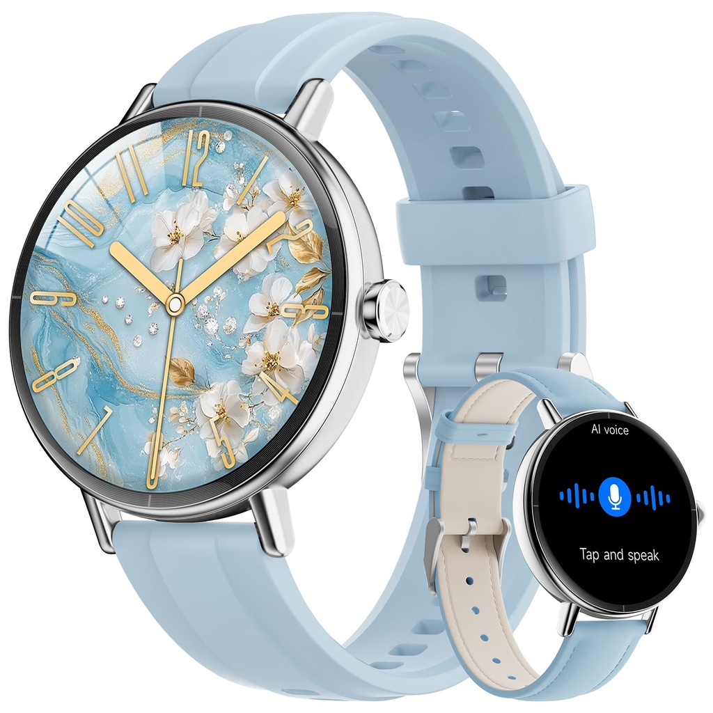 Smart Watches for Women/Men,1.27" HD 43mm Fitness Watch Answer/Make Call, Heart Rate/Sleep/
