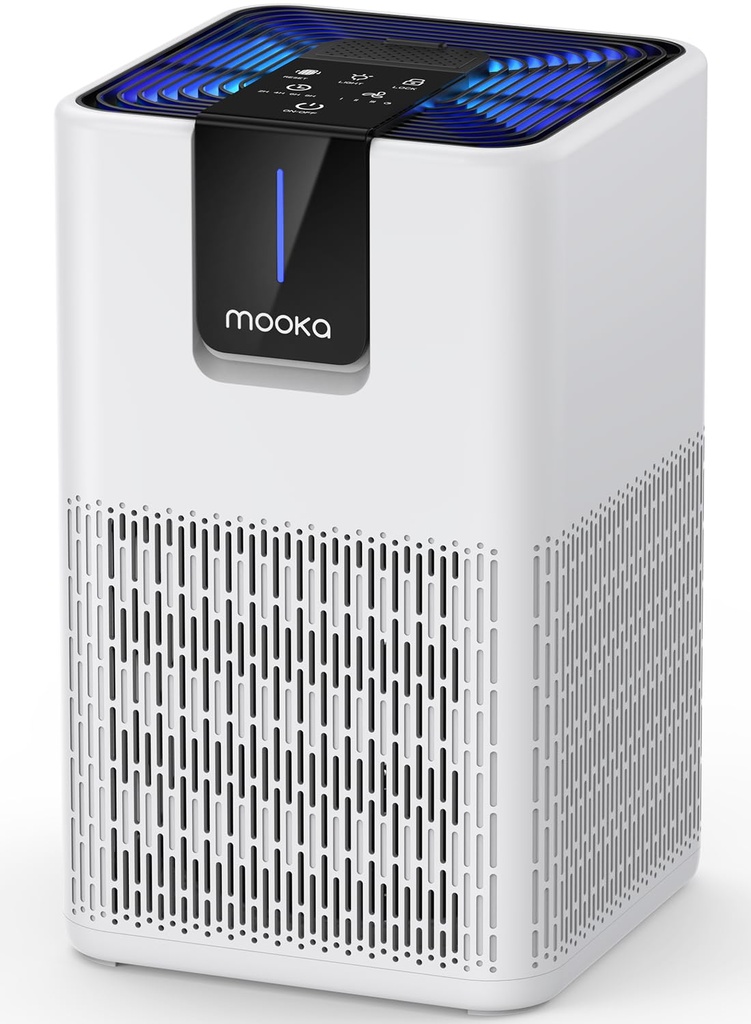 Air Purifiers for Home Large Room Up to 1250 Ft??,MOOKA H13 HEPA Air Purifier for Pets Dust