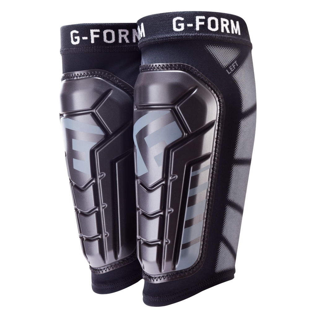 G-Form Pro-S Vento Football Shin Guard - Football Shin Guard Sleeves - Black, Adult Medium