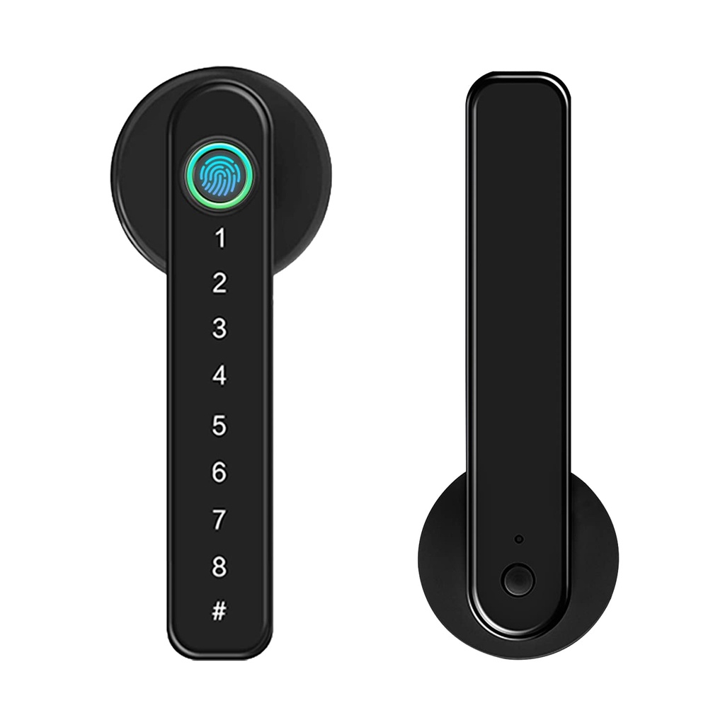 SISAV Fingerprint Door Lock keyless Entry Door Lock with USB Charging and keypad biometric