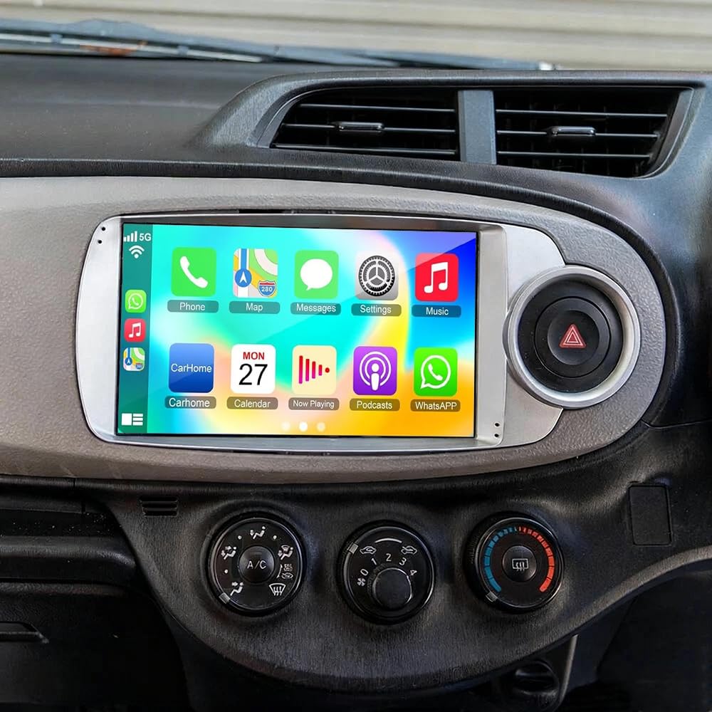 9 Inch Android 13 Car Stereo for Toyota Yaris/Vitz 2012-2017 Double Din 2G+32G Car Radio wi