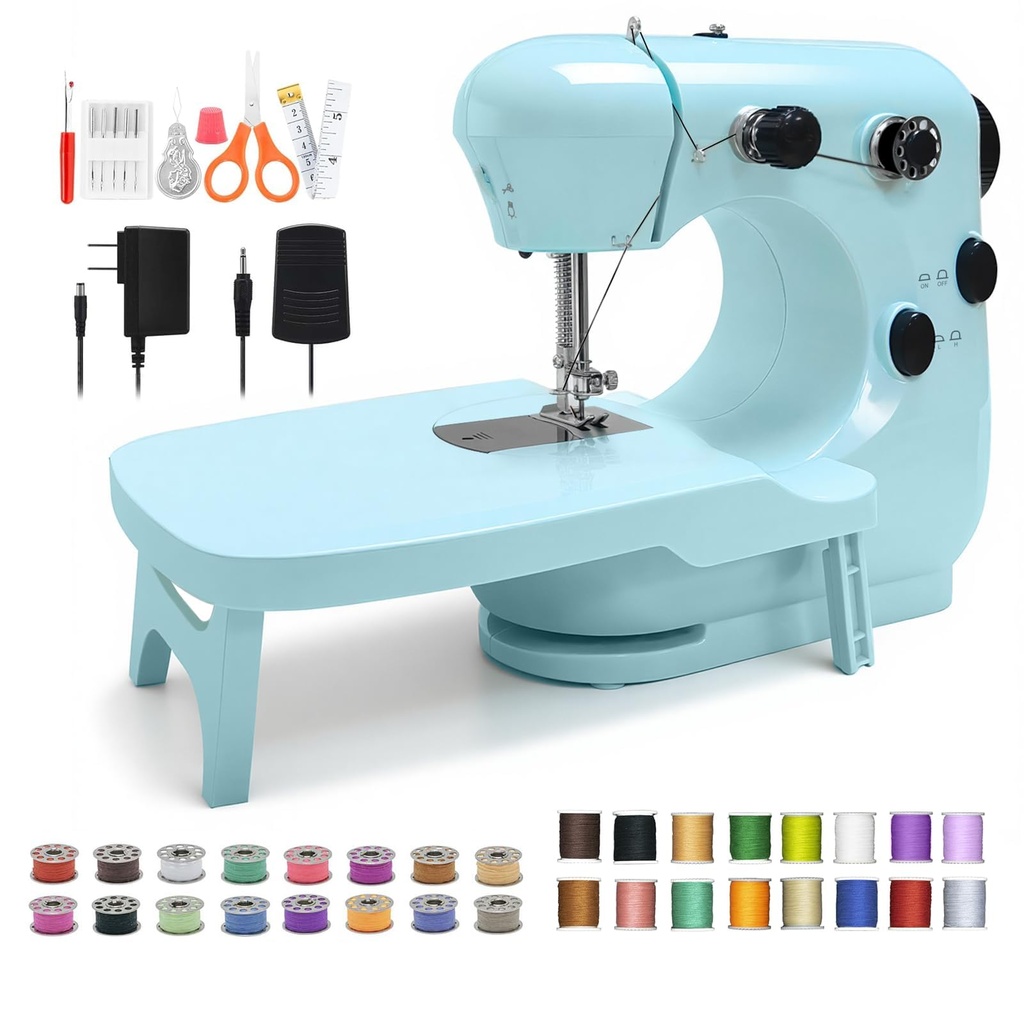 Sewing Machine - Portable Mini Design, Suitable for Beginners, Adults & Children, with Basi