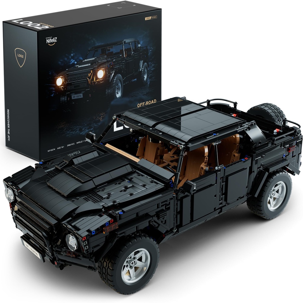Nifeliz L002 OFF-ROAD Truck Model Car Building Set, 1:8 Scale Collectible Off-road Gift for
