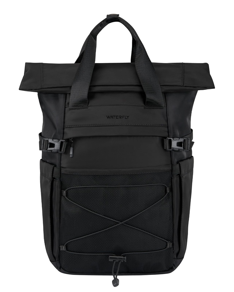 Waterfly Roll Top Backpack Rucksack: 16 Inch Laptop Compatible Casual Daypack for Women & M