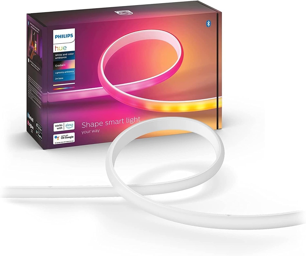 Philips Hue Gradient Light Strip 2m, for Syncing with Entertainment, Media and Music