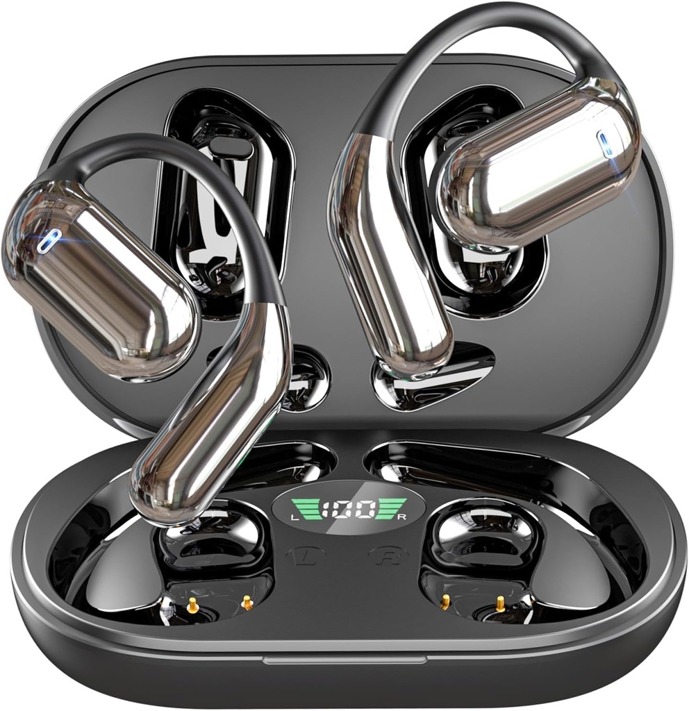 Boytond Bone Conduction Open Ear Earbuds, Ultra Wireless Bluetooth Headphones, Waterproof