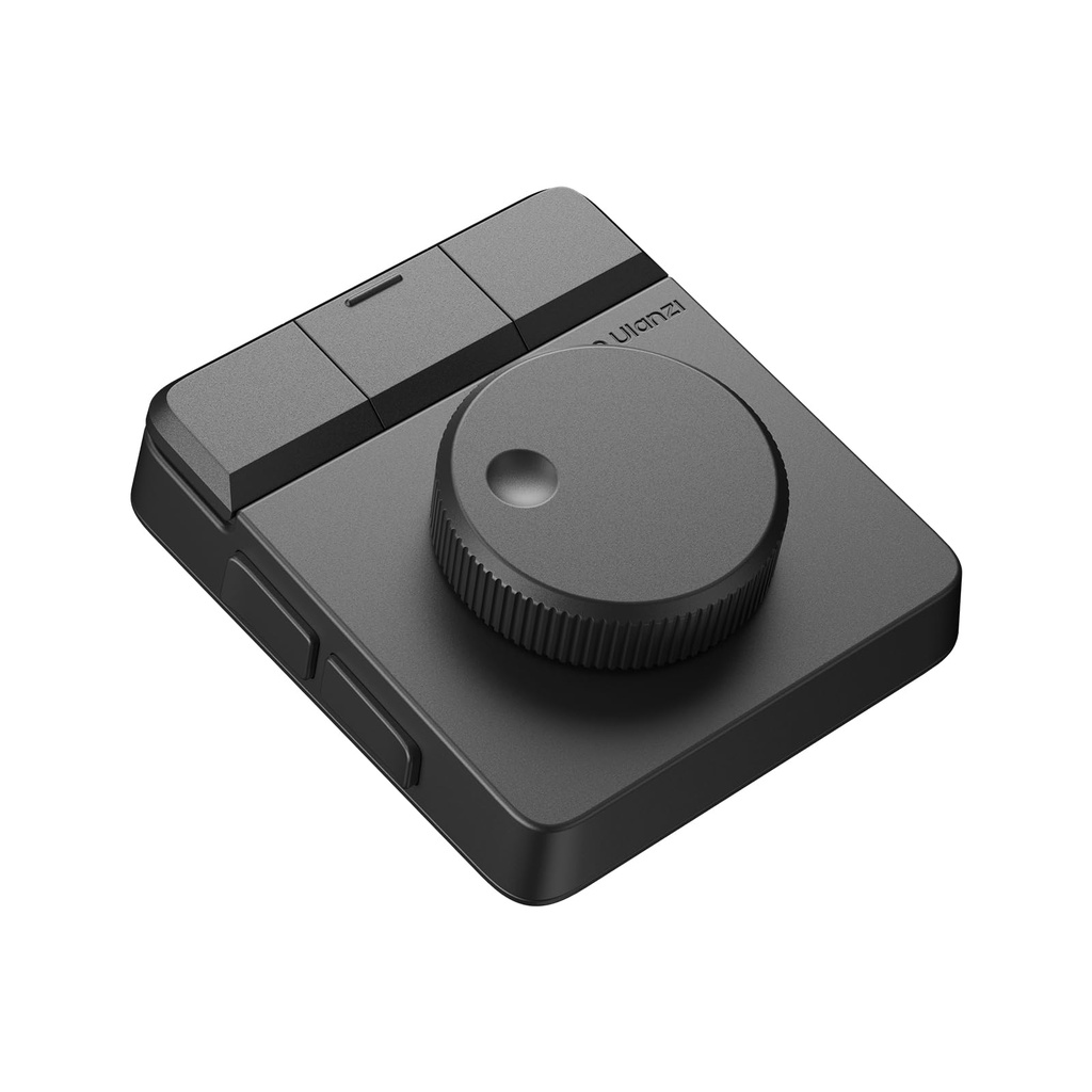 ULANZI D100H Mini Macro Keyboard, Programmable Keyboard with Knob, Wireless Keyboard with H