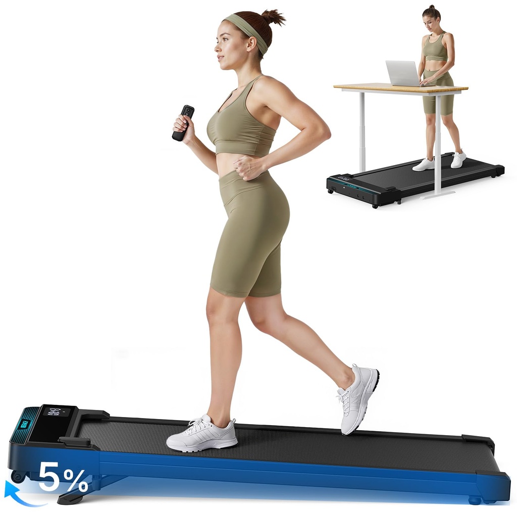 MERACH Walking Pad, Under Desk Treadmill, Portable Mini Treadmills for Home, Seamless One-Pi