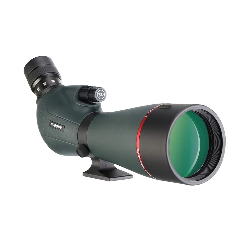 Svbony SV406P ED Spotting Scopes, 20-60X80mm 1.25 Zoom Spotting Scopes with Dual Focus