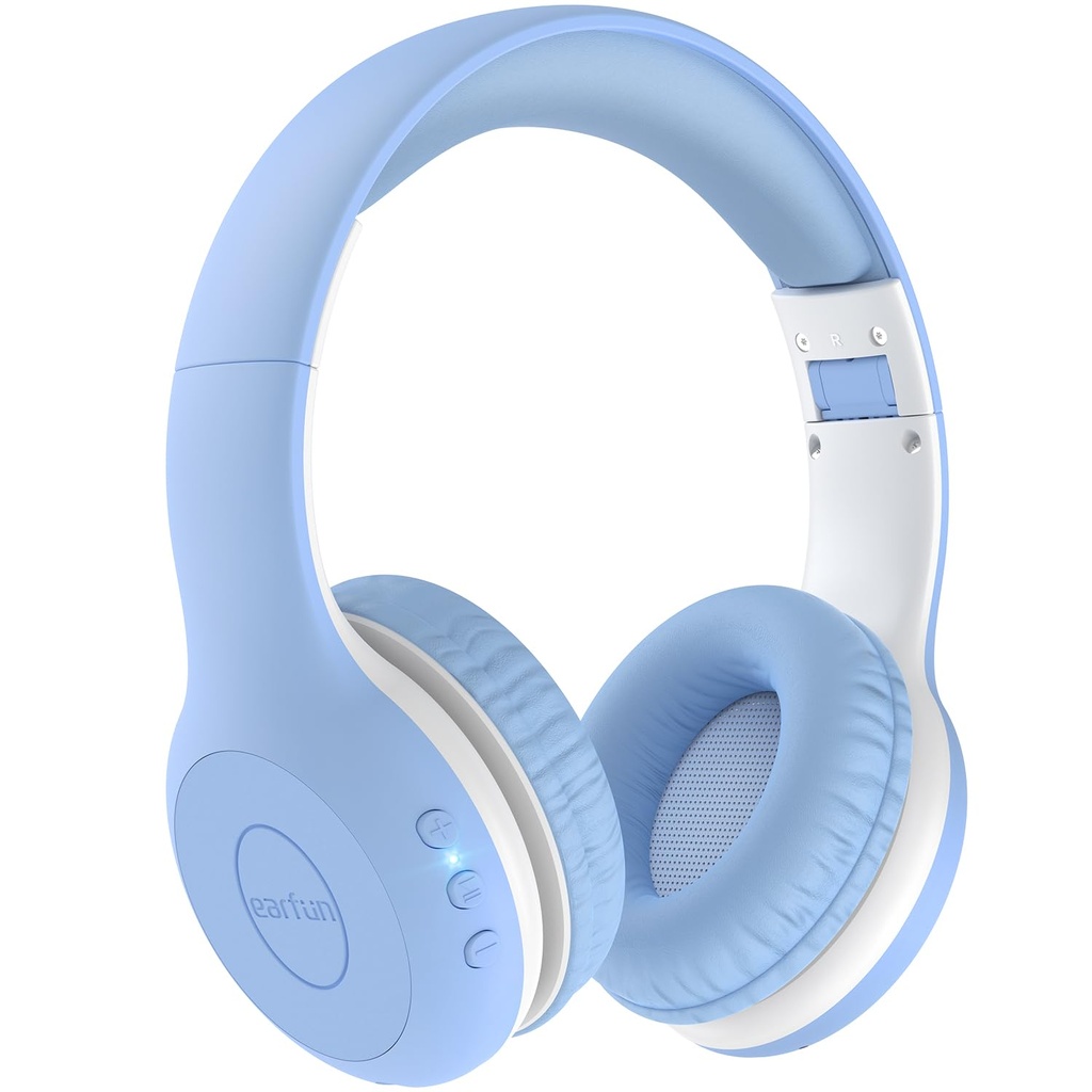 EarFun Kids Headphones Wireless, 74/85/94dB Volume Limited Bluetooth Headphones for Children