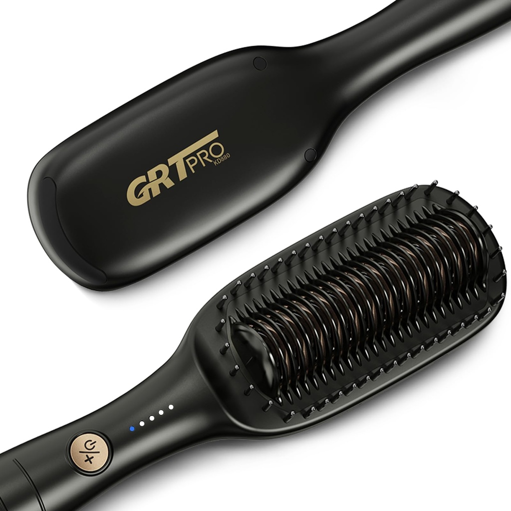 Hair Straightener Brush Extra Wide 51mm Ceramic Hair Straighteners and Straightening Brush