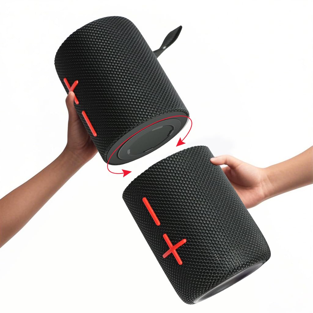 CYBORIS 2 in 1 Portable Splittable 40W Dual Bluetooth Speaker, Waterproof Split Wireless Spe