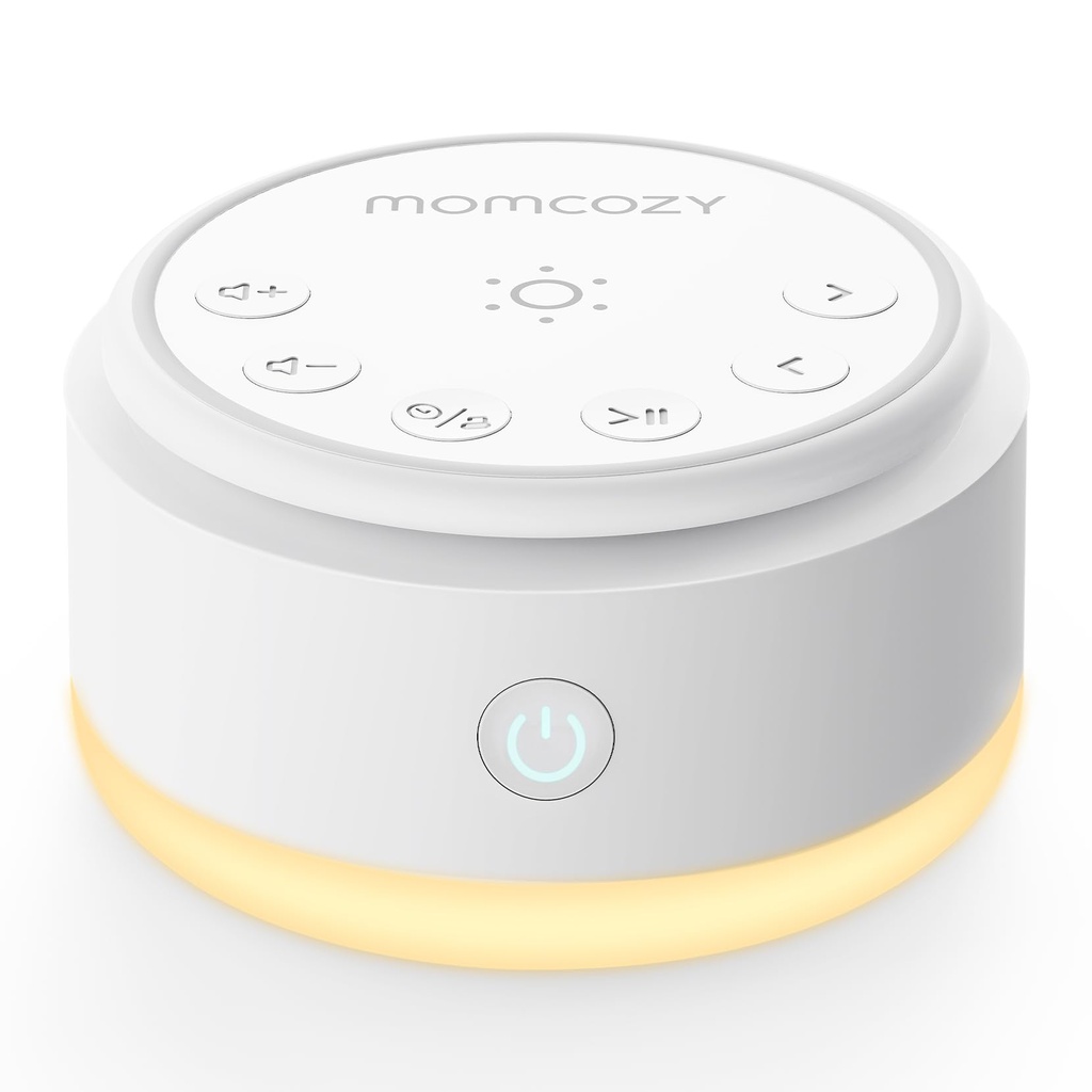 Momcozy Sound Machine for Baby-20 Soothing Sounds & Touch Warm Light Portable White Noise