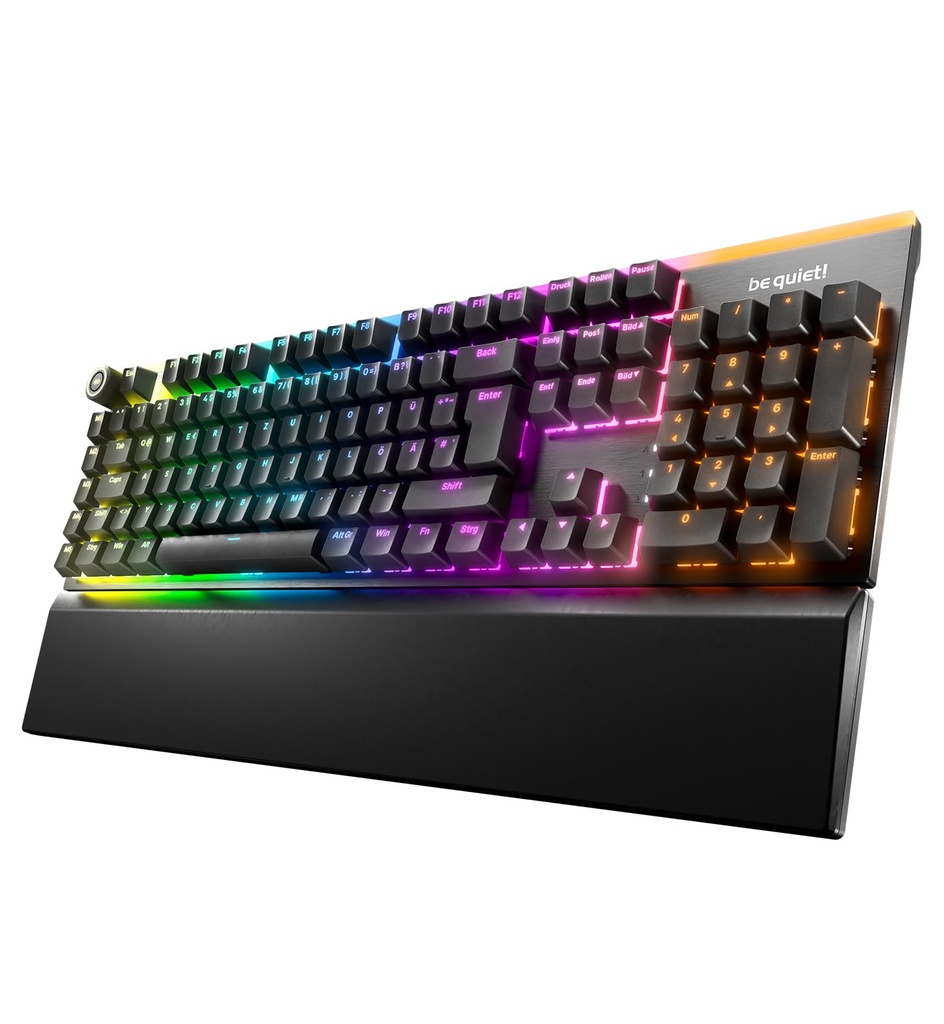 be quiet! Light Mount Linear, Mechanical Keyboard, Factory-Lubricated Mechanical Silent Swi