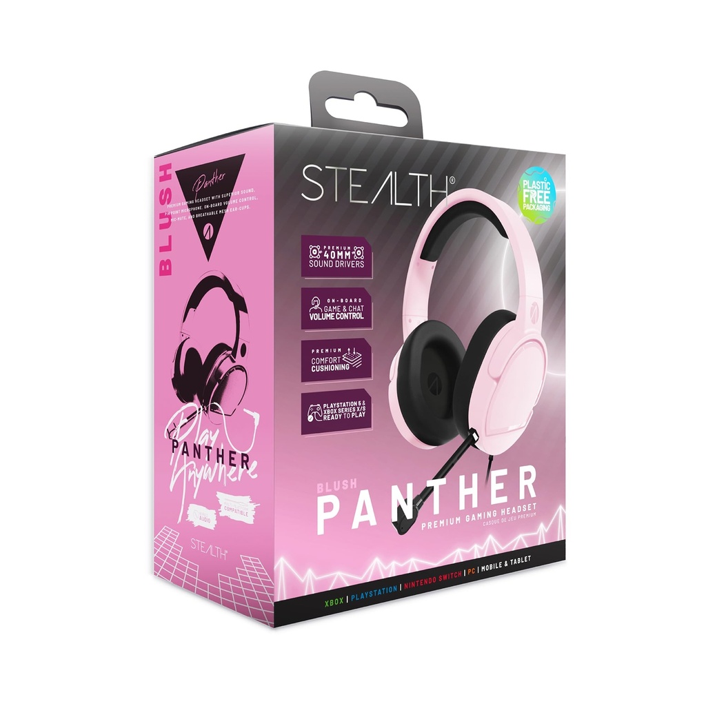 STEALTH PANTHER Headset Range (Blush Pink)