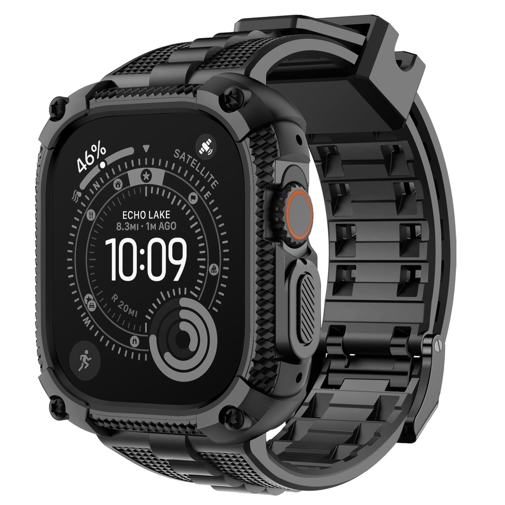 Fullmosa Compatible with Apple Watch Straps 49mm Ultra3/2/1, Rugged Apple Watch Strap Ultra