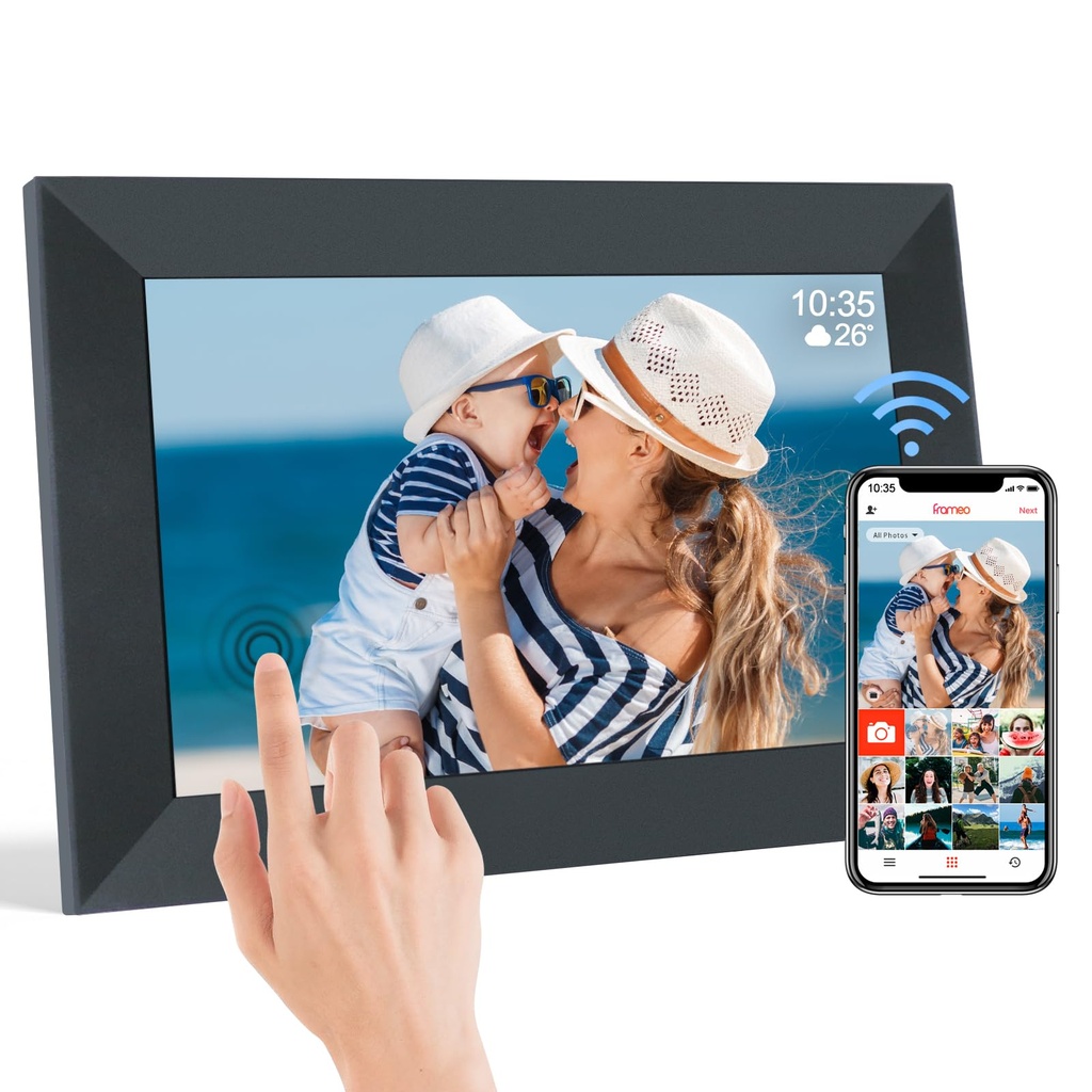 TSITSC Digital Photo Frame WiFi, 10.1 Inch Digital Picture Frame,1280 * 800 IPS Touch Scree