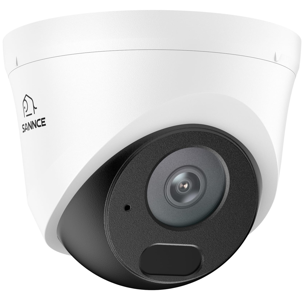 SANNCE 5MP POE Security Camera with Audio, Outdoor CCTV IP Camera, Human/Vehicle Detection,