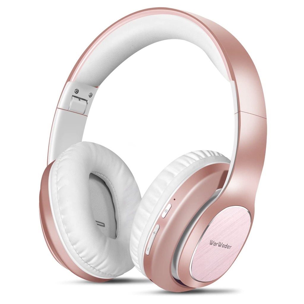 WorWoder Wireless Headphones Over Ear, 80 Hours Playtime Bluetooth Headphones, Hi-Fi Stereo