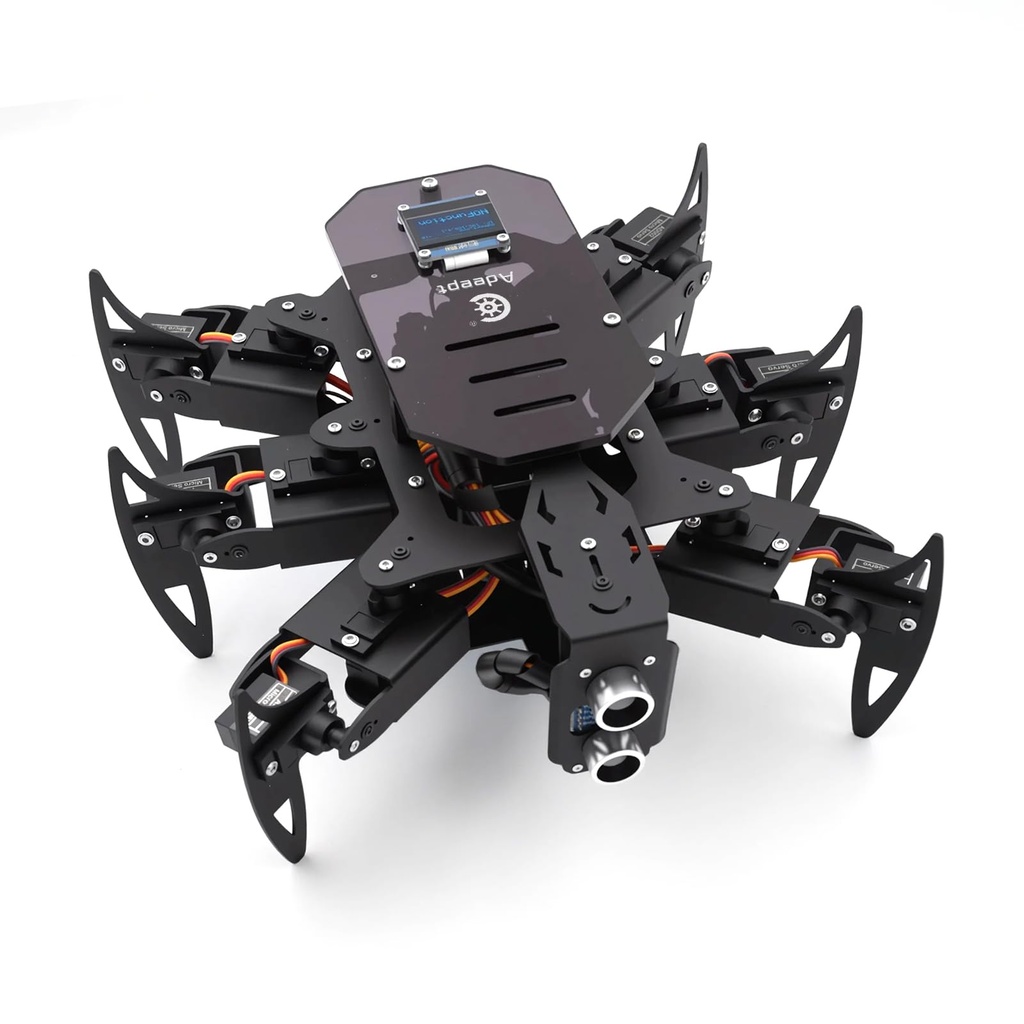 Adeept Hexapod Spider Robot Kit Compatible with Arduino, Spider Walking Crawling Robotic