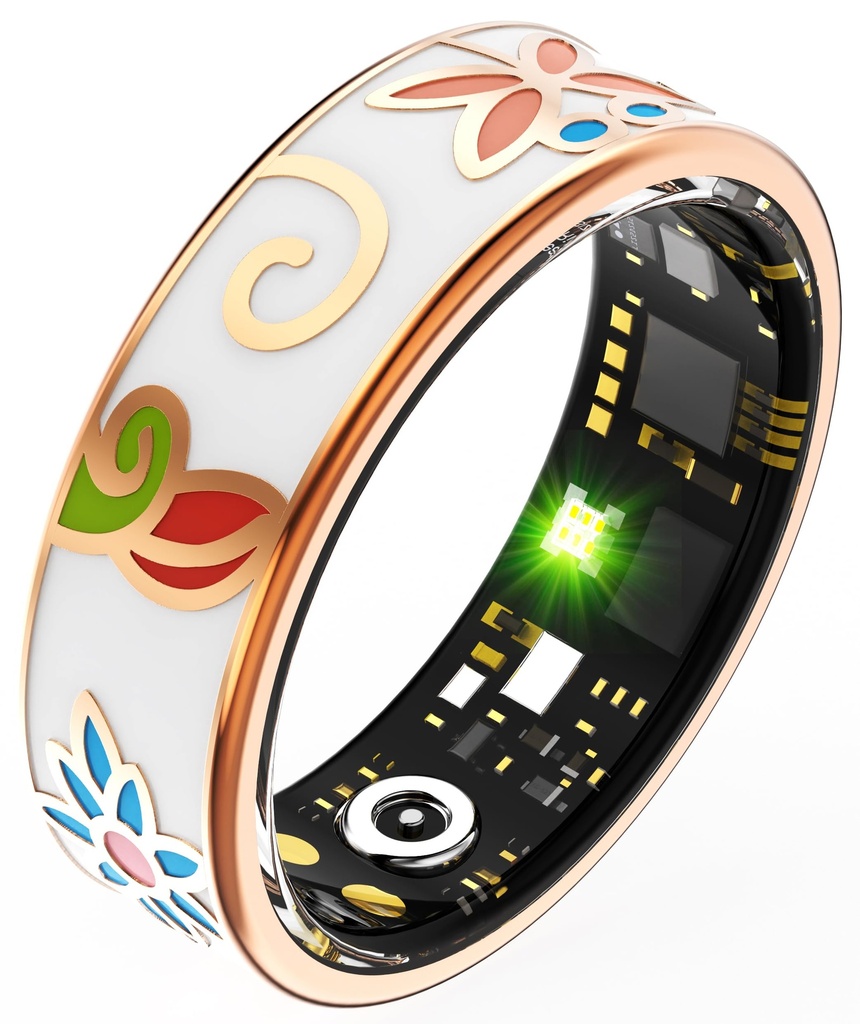 findtime Smart Rings for Women Fitness Ring Heart Rate Monitor Sleep Tracker Blood Pressure
