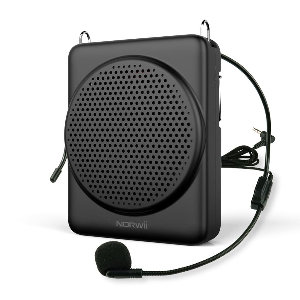 Norwii Mini Voice Amplifier Microphone Headset, 3 Hours Quick Charging and up to 22 Hours 