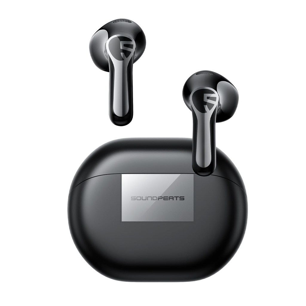 SoundPEATS Air6 HS Semi-In Ear Wireless Earbuds with Hi-Res Audio & LDAC, 45H Battery, Tripl