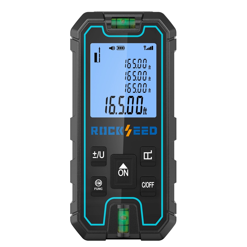 Laser Measure 50M, RockSeed Portable Accurate Laser Distance Meter, Digital Distance Measure