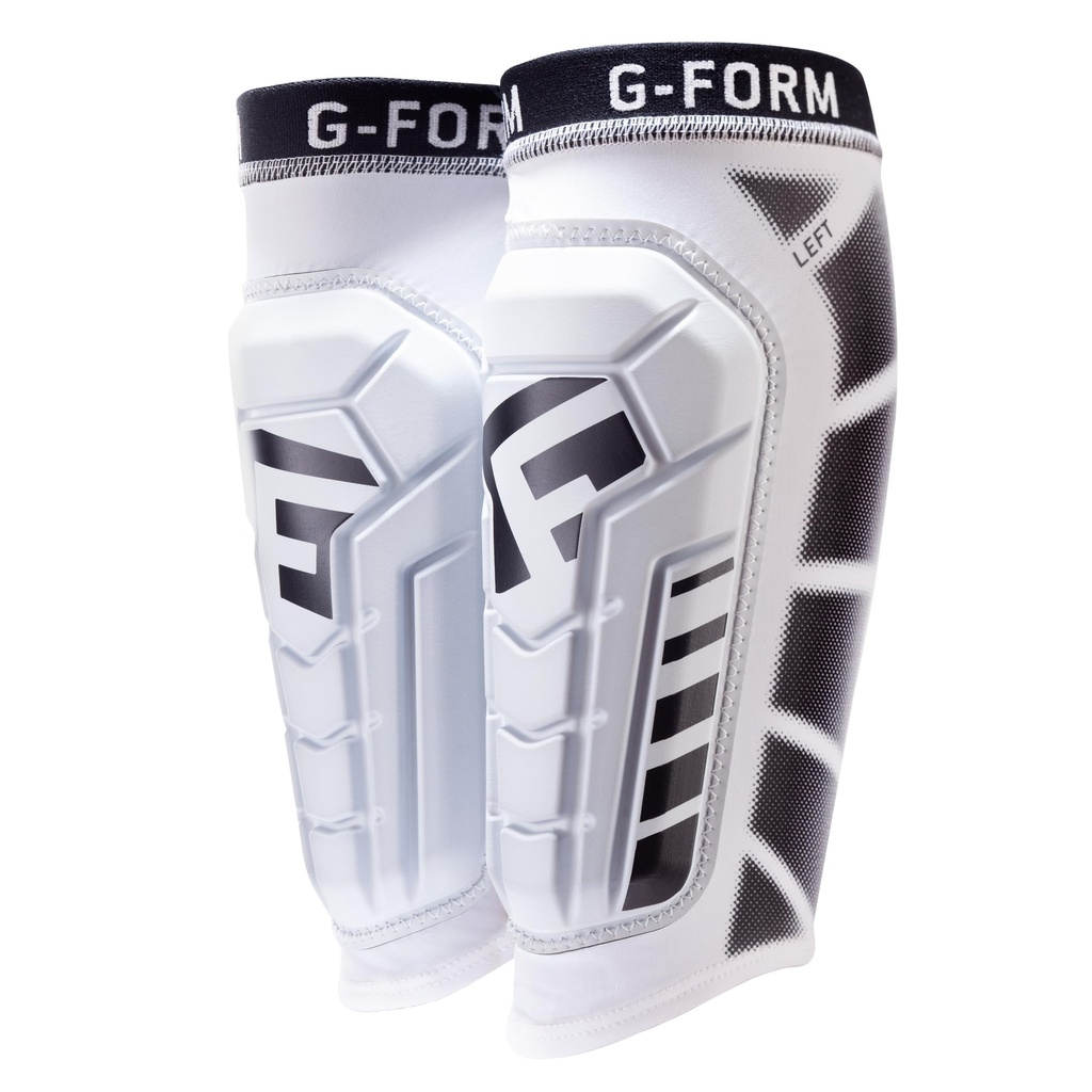 G-Form Pro-S Vento Football Shin Guard, White, Beginner Large/X-Large