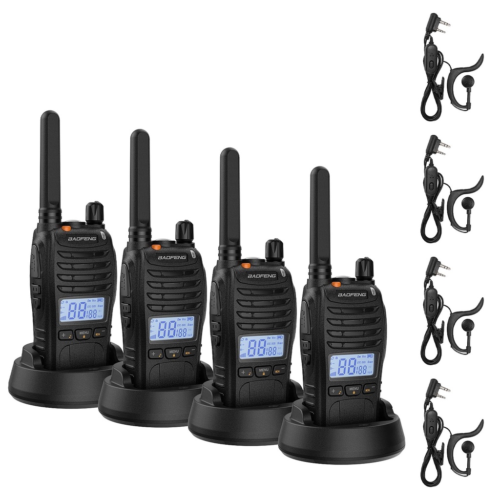 BAOFENG BF-88ST Pro Walkie Talkie, Upgraded Long Range Rechargeable License-Free PMR446 Two