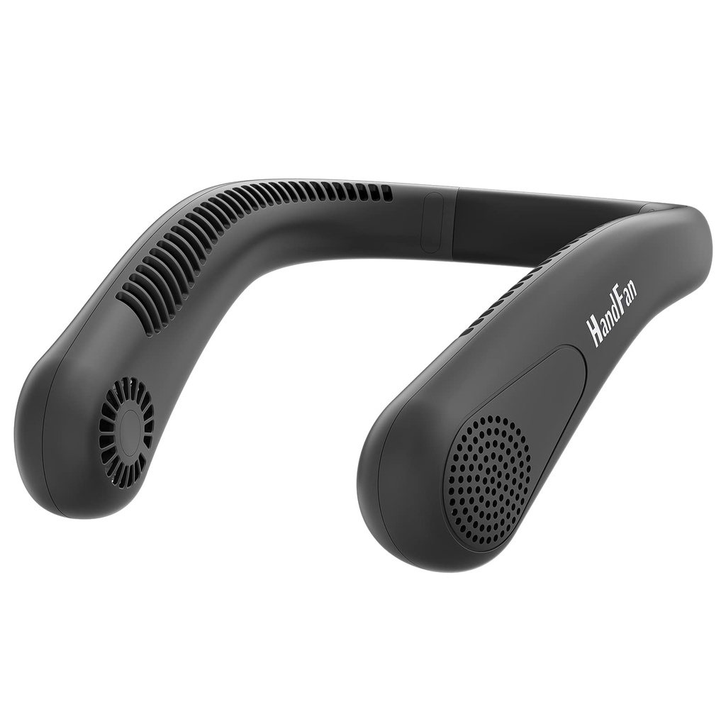 HandFan 5000mAh Neck Fan, Bladeless Portable Wearable Fan, USB Rechargeable Hands-Free Fan,