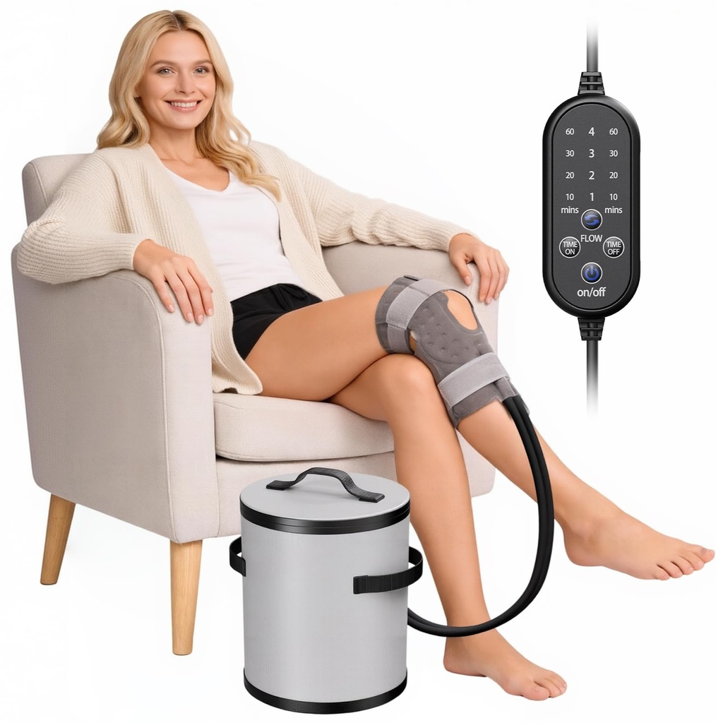 Viowey 14 QT Ice Machine for Knee Surgery, Cold Therapy Machine with Programmable Timer & 4