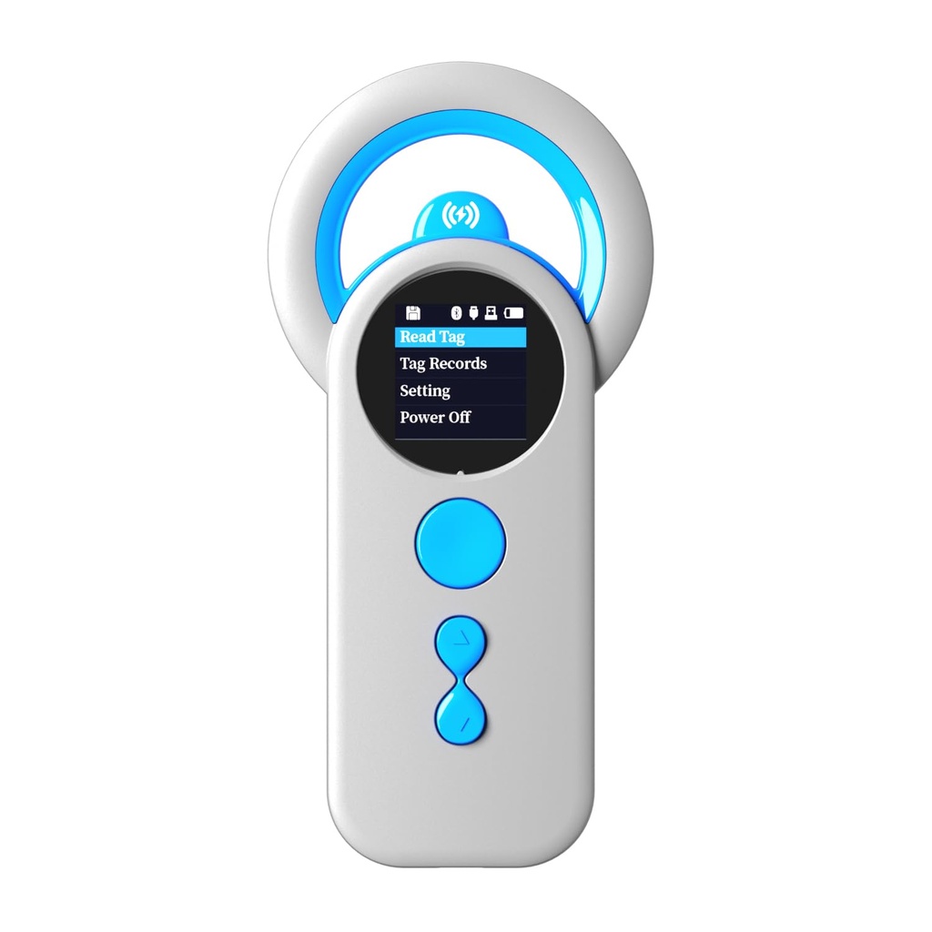 NetumScan Bluetooth Pet Microchip Scanner Reader RFID EMID, 3-in-1 Portable Scanner 2048 Tag